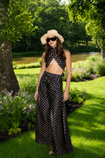 Two Panel Wrap Pant | Silk Dupioni