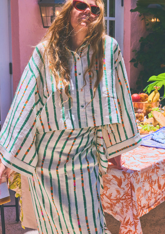 Everglades Crop Top | Silk Dupioni