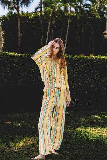Juno Pant | Medium Weight Bold Stripe