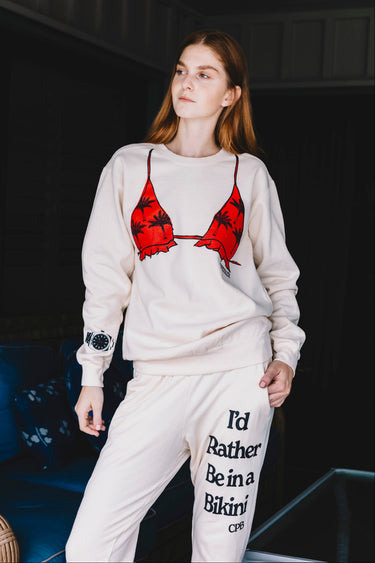 After Beach Bikini Crew Neck | Cotton Jersey