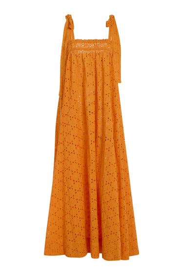 Elastic Convertible Maxi Dress | Eyelet