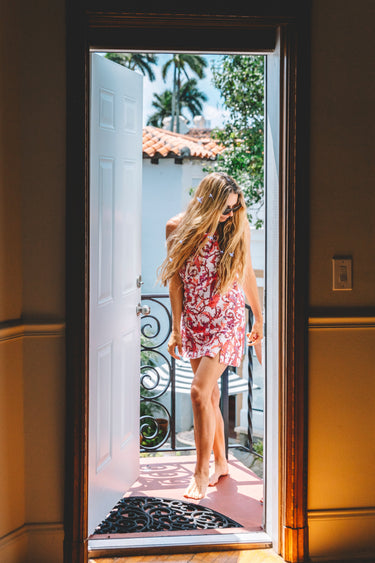 Palmo Mini Dress | Silk Dupioni
