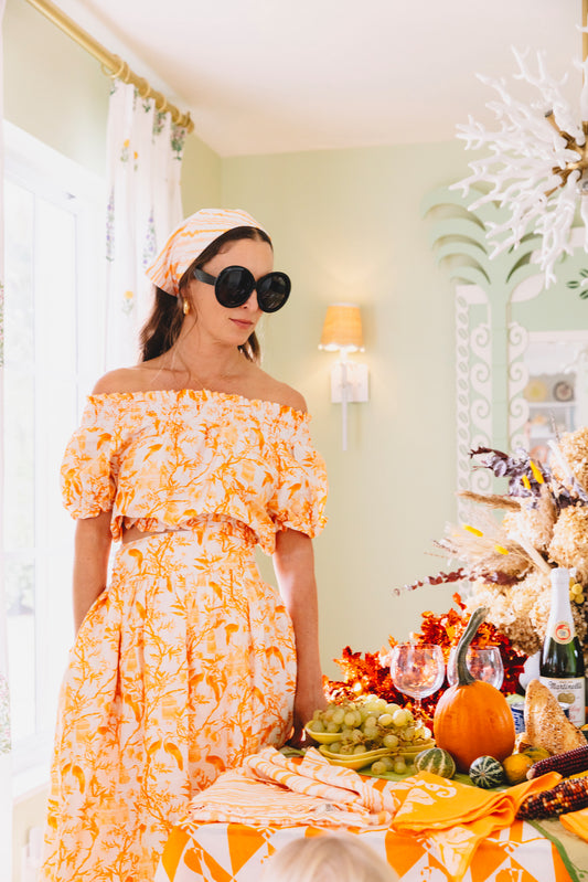 Angler Crop Top | Silk Dupioni