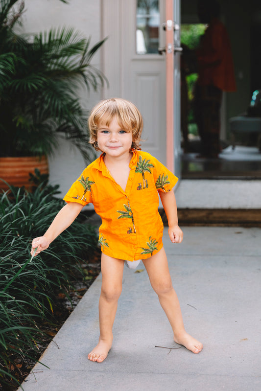 Kids Mimi Button Down | Cotton Gauze