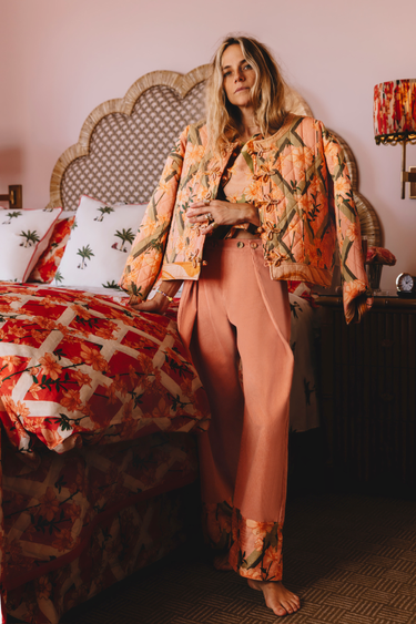 Gabrielle Pant | Corduroy & Silk Dupioni