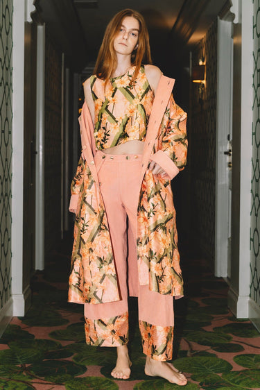 Reversible Lee Duster | Corduroy & Silk Dupioni