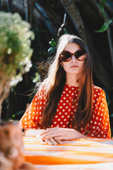 Cricket Flutter Sleeve Top | Silk Crepe de Chine