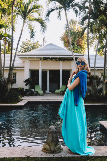 Seaspray Halter Maxi Dress | Cotton Voile