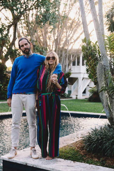 Move and Groove Pant | Silk Habotai Coniglio Palm Beach