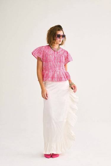 Manalapan Top | Cotton Voile Coniglio Palm Beach