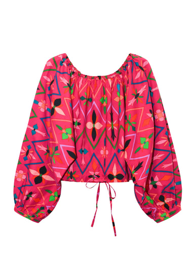 Sailfish Blouse | Cotton Poplin Coniglio Palm Beach