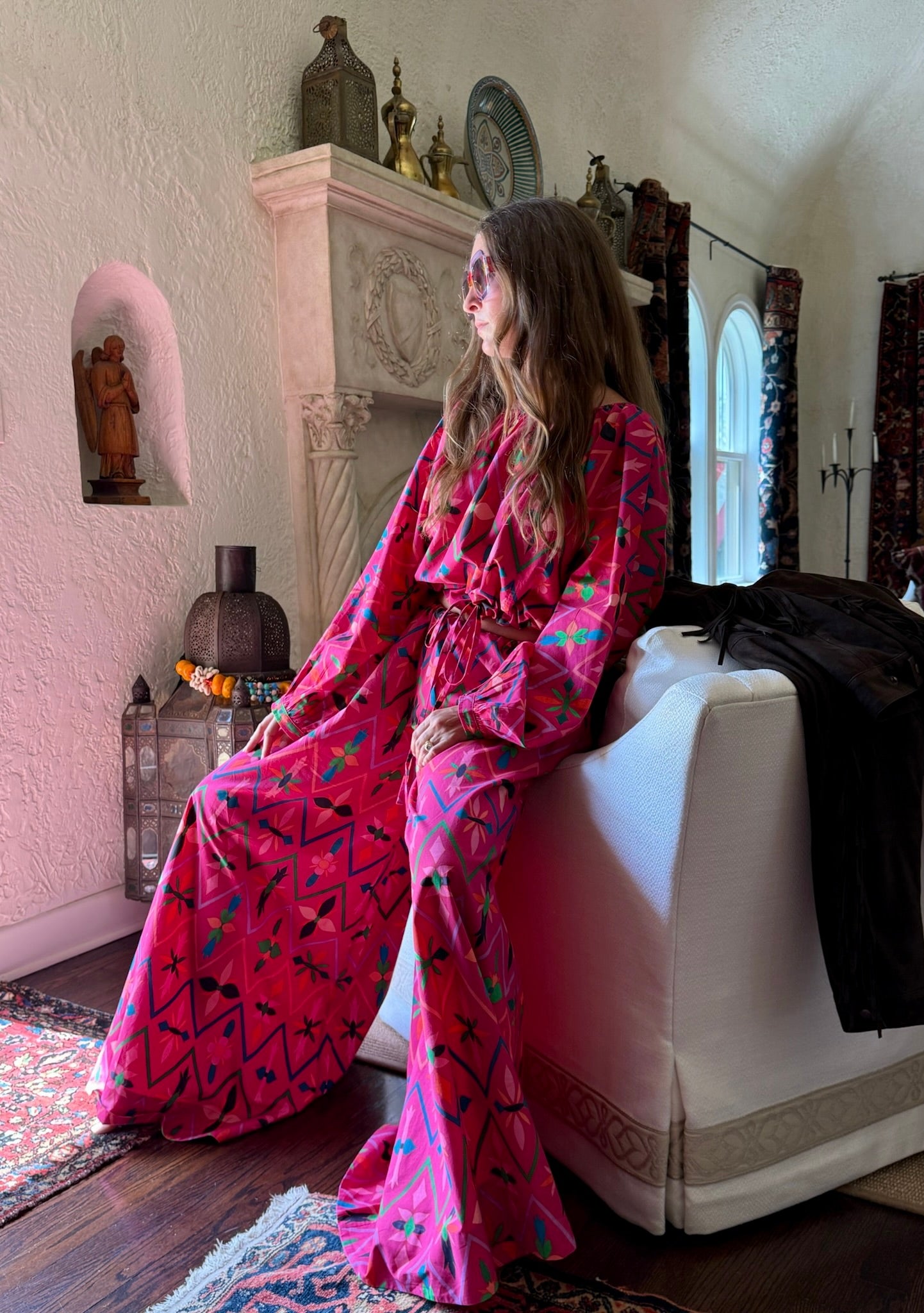 Exaggerated Wide Leg Esplanade Pant | Cotton Poplin