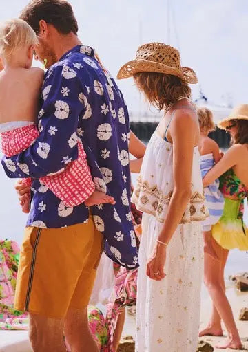 Business Casual | Classic Button Down with Screenprinting Coniglio Palm Beach