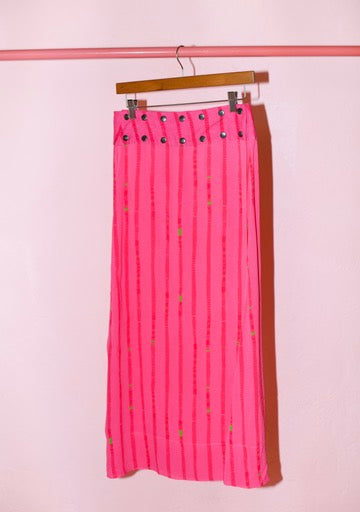 Flagpole Snap Midi Skirt | Viscose Georgette