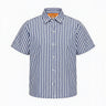 Kids Mimi Button Down | Cotton Yarn Dye Coniglio Palm Beach