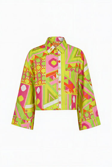 Everglades Crop Top | Silk Dupioni Coniglio Palm Beach