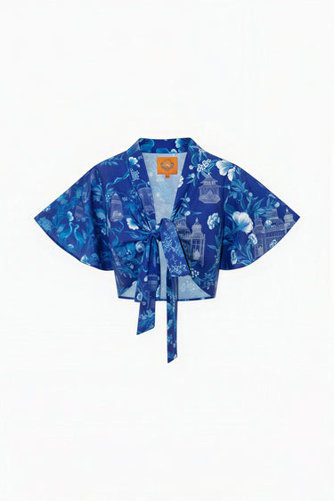 Miraflores Wrap Top | Cotton Poplin
