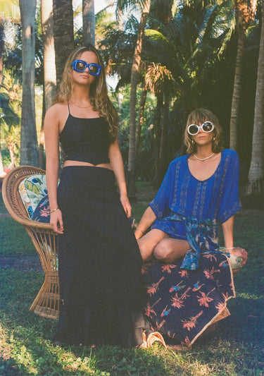 Dunbar Mini Dress | Viscose Coniglio Palm Beach