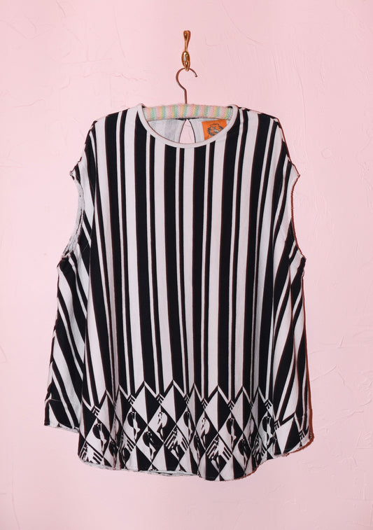 Poncho Mini Dress | Velour Terry