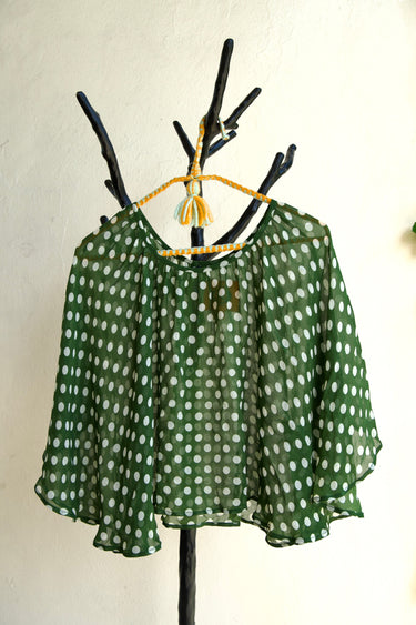 Cricket Flutter Sleeve Top | Chiffon