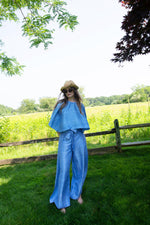 Cricket Flutter Sleeve Top | Silk Dupioni