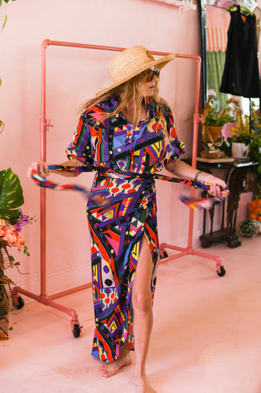 Wrap Around Slit Skirt | Crinkle Cotton Coniglio Palm Beach