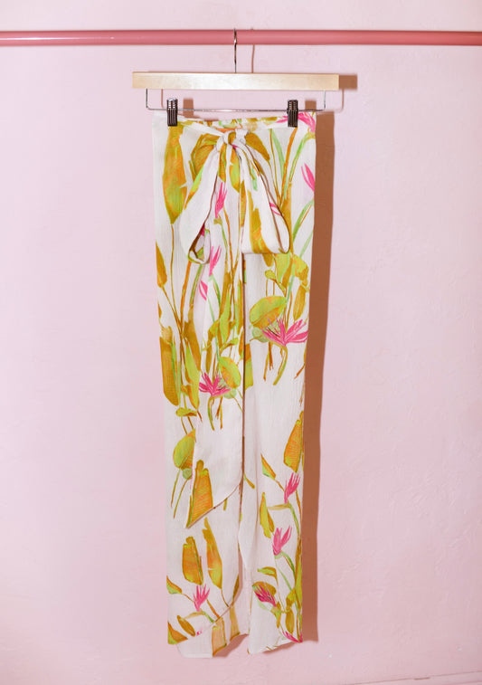Wrap Around Slit Skirt | Crinkle Cotton