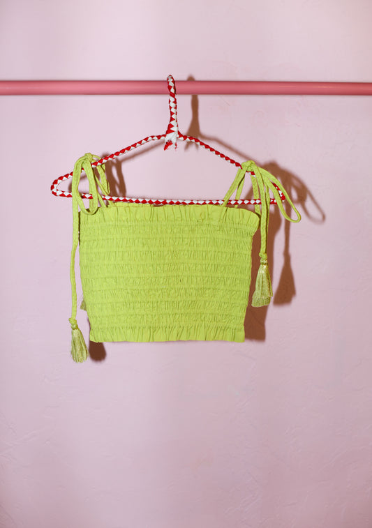 Smocked Tube Top | Cotton Poplin