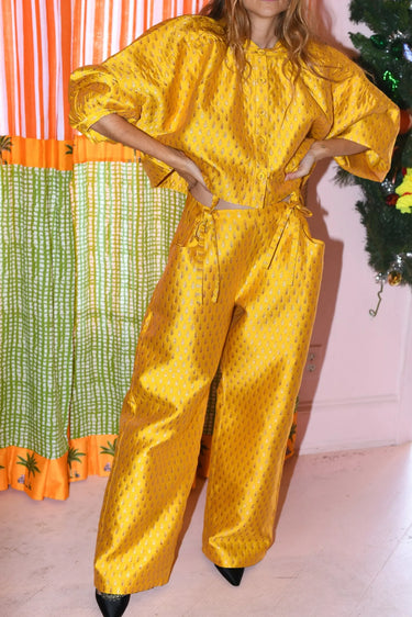 Move and Groove Snap Pant | Brocade Coniglio Palm Beach
