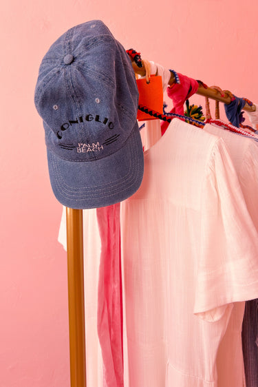 Embroidered Denim Hat