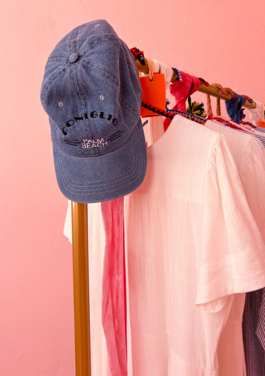 Embroidered Denim Hat