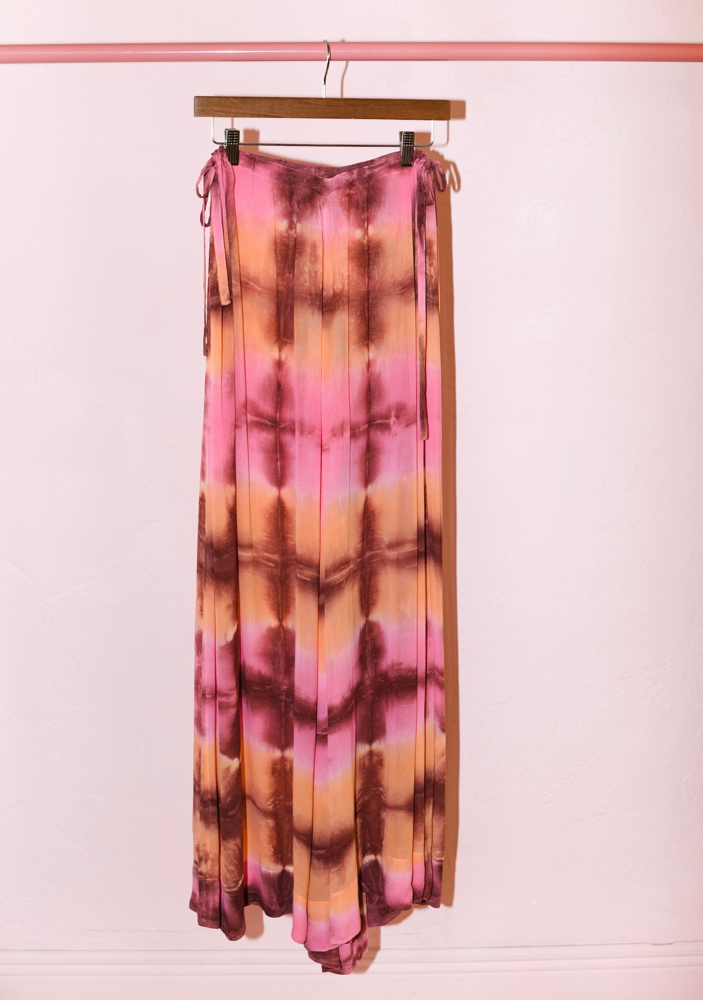 Exaggerated Wide Leg Esplanade Pant | Viscose Georgette