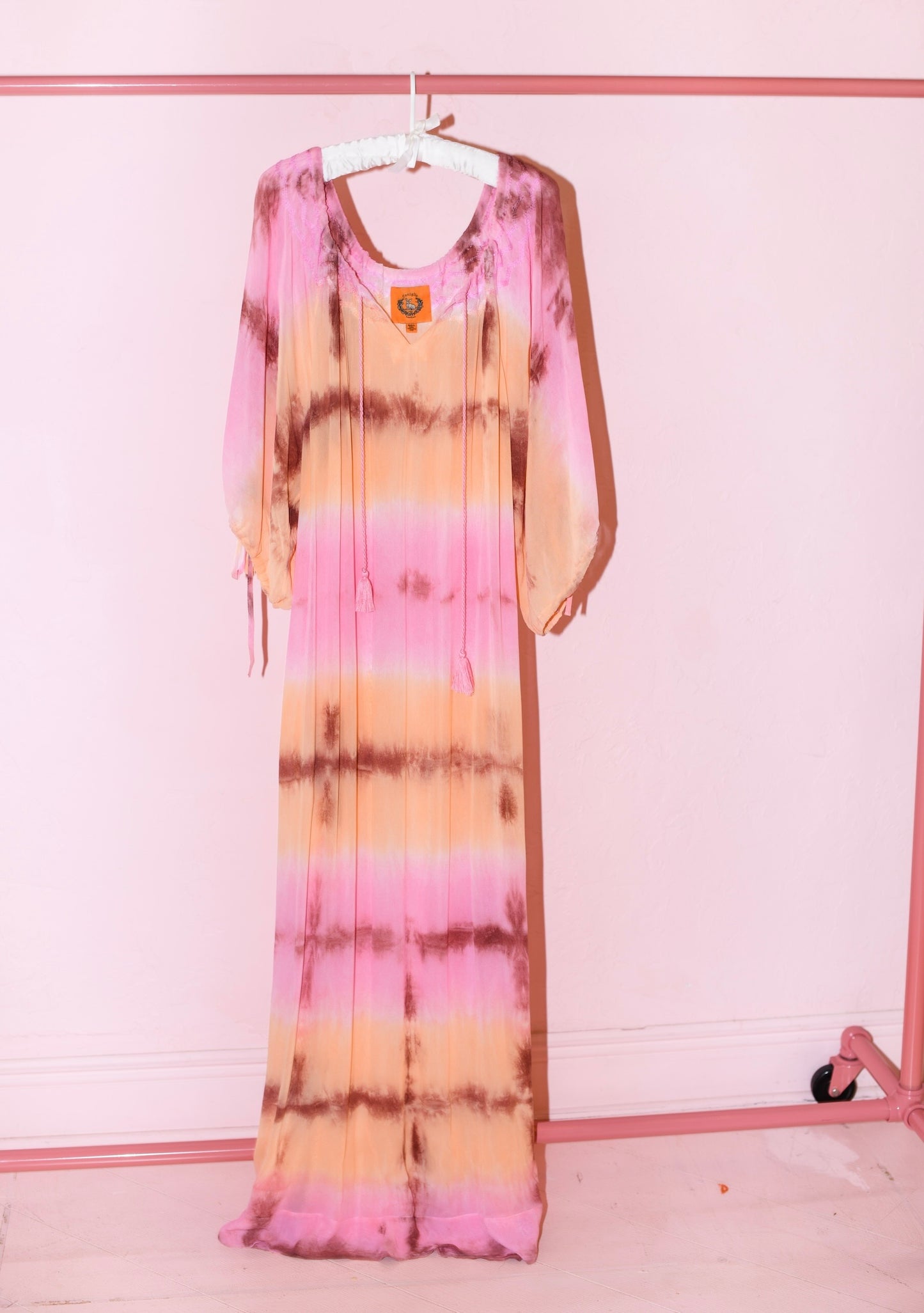 Short Sleeve Delray Maxi Dress | Viscose Georgette