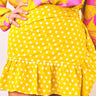 Mini Ruffle Power Pareo | Medium Weight Polka Dot Coniglio Palm Beach