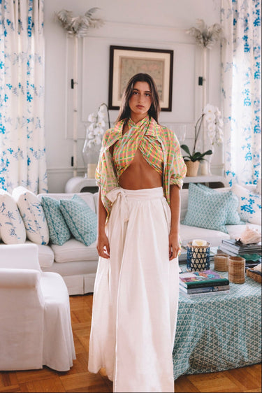Stacey Top | Cotton Voile Coniglio Palm Beach