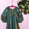 Shirred Half Placket Mini Dress | Brocade Coniglio Palm Beach