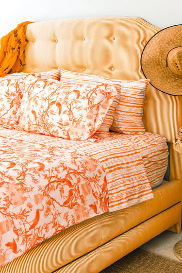 King Sheet Set | Cotton Percale Coniglio Palm Beach