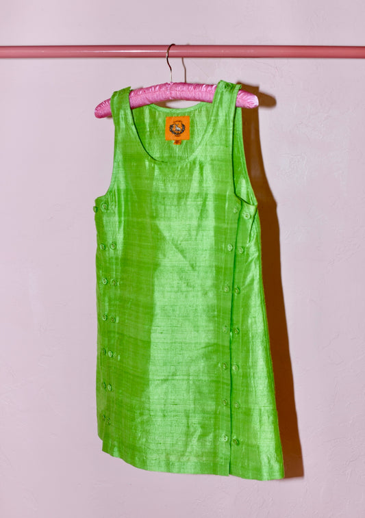 Palmo Mini Dress | Silk Dupioni