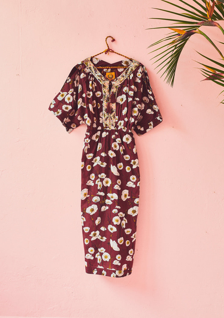 Lita Beaded Maxi Dress | Cotton