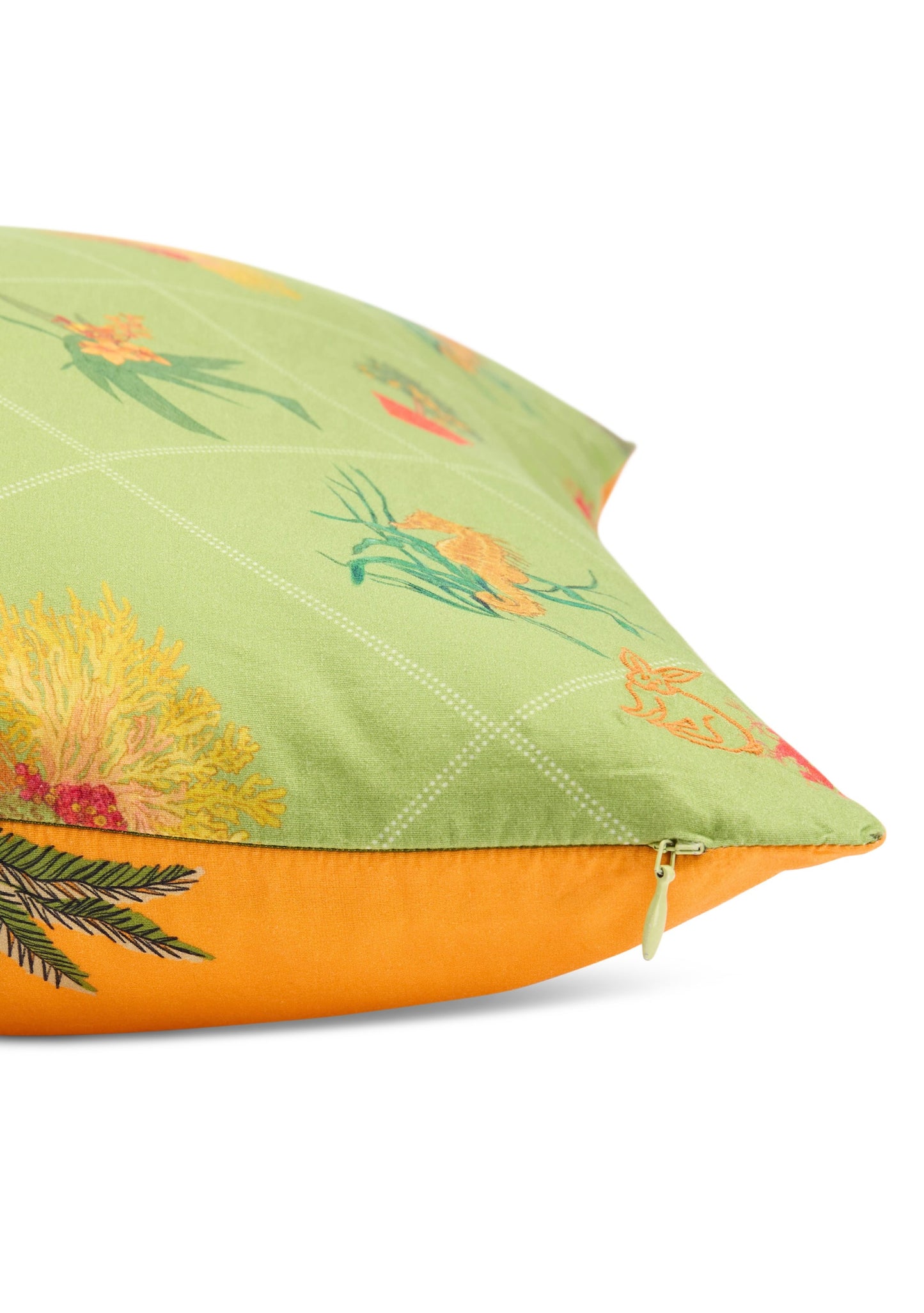 Reversible Throw Pillow | Cotton Percale