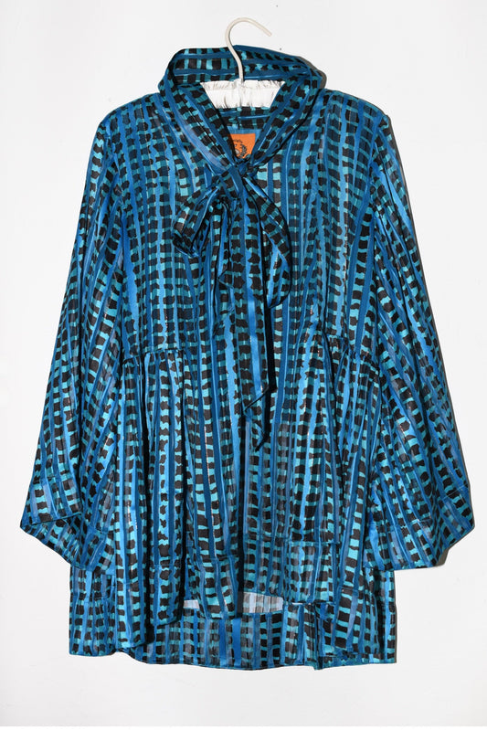 Plumeria Mini Dress | Shadow Stripe