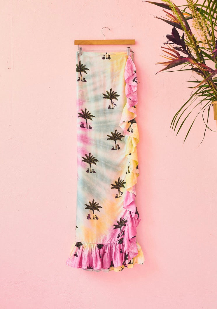 Classic Ruffle Power Pareo™ | Viscose Satin