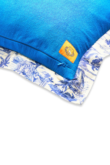 King Duvet + Sham Set | Cotton Percale Coniglio Palm Beach