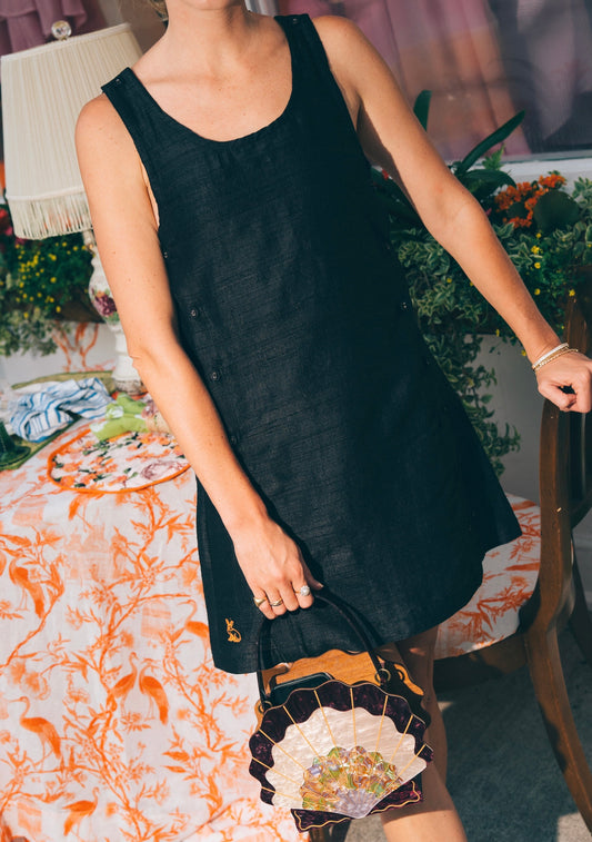 Palmo Mini Dress | Silk Dupioni