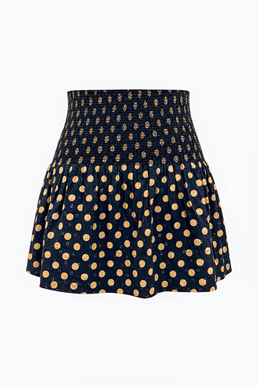 Smocked Mini Skirt | Swiss Dot