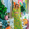 Gail Midi Dress | Silk Habotai Coniglio Palm Beach