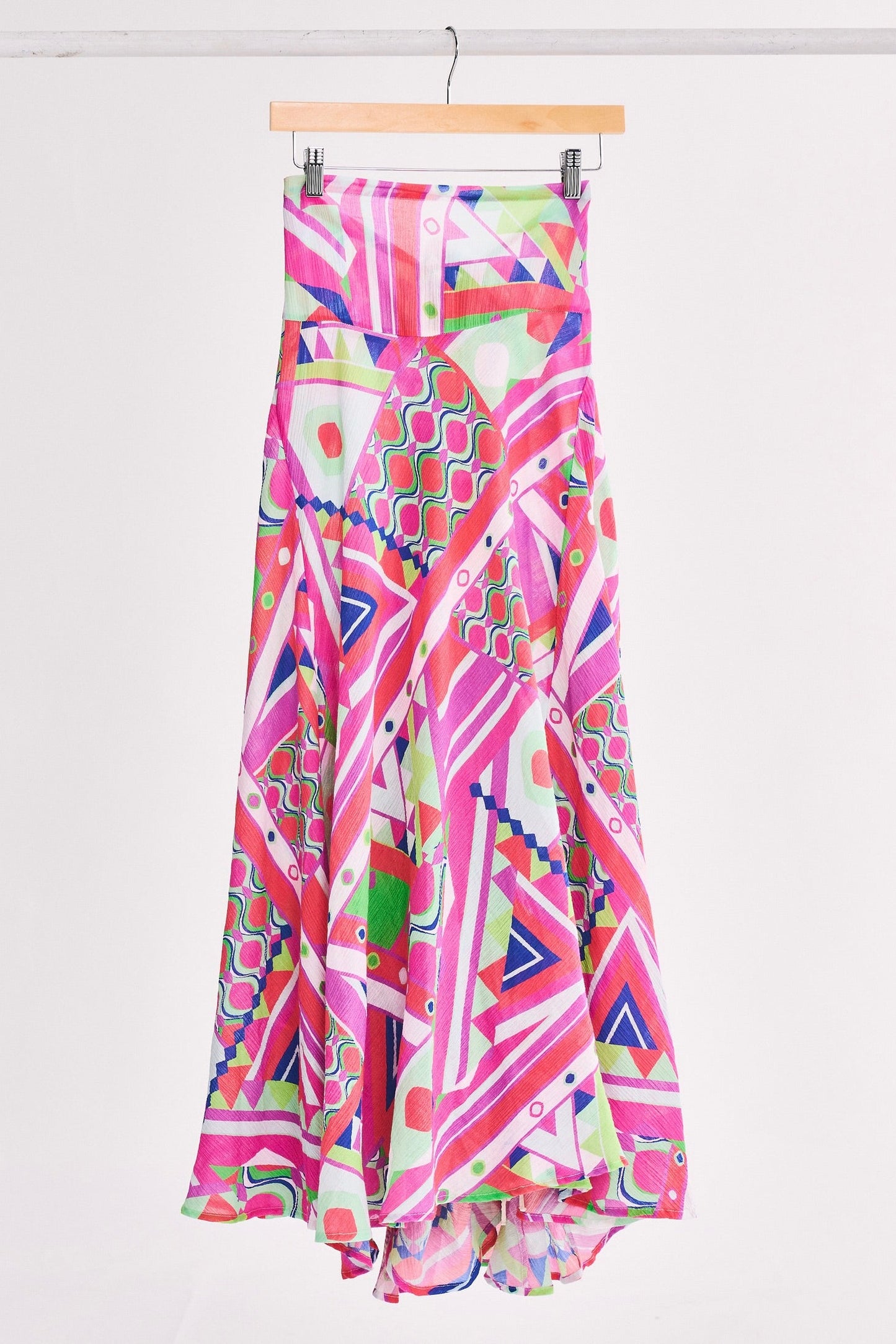 Adjustable Maxi Bustle Skirt | Crinkle Cotton