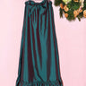 Strapless Spruce Maxi Dress | Taffeta Coniglio Palm Beach