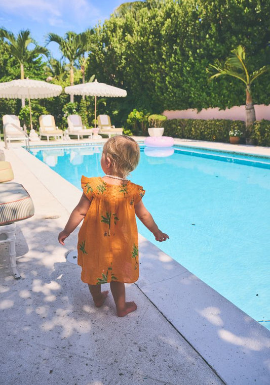 Kids Willa Smocked Mini Dress | Cotton Voile