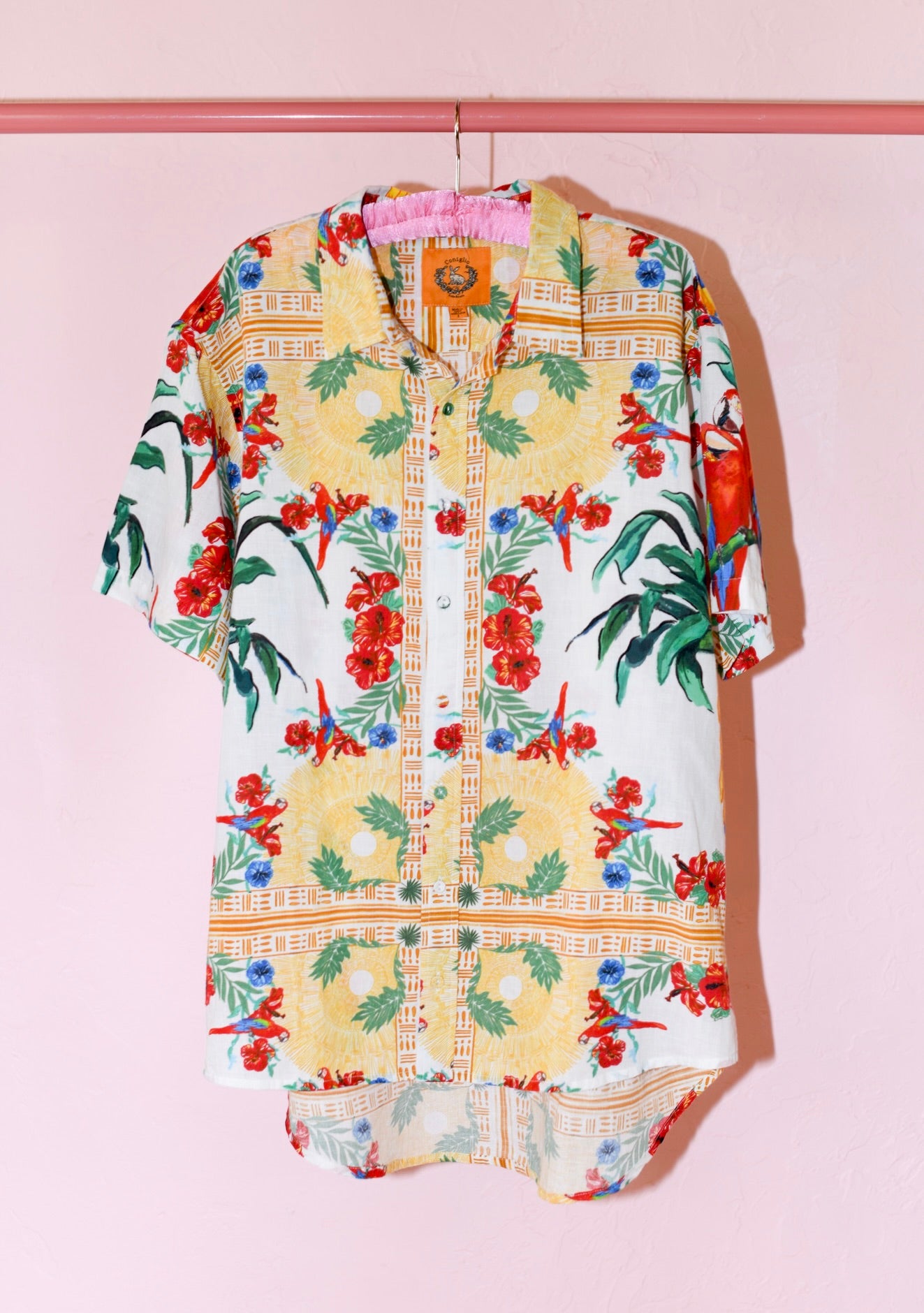 Mens Classic Short Sleeve Button Down | Linen